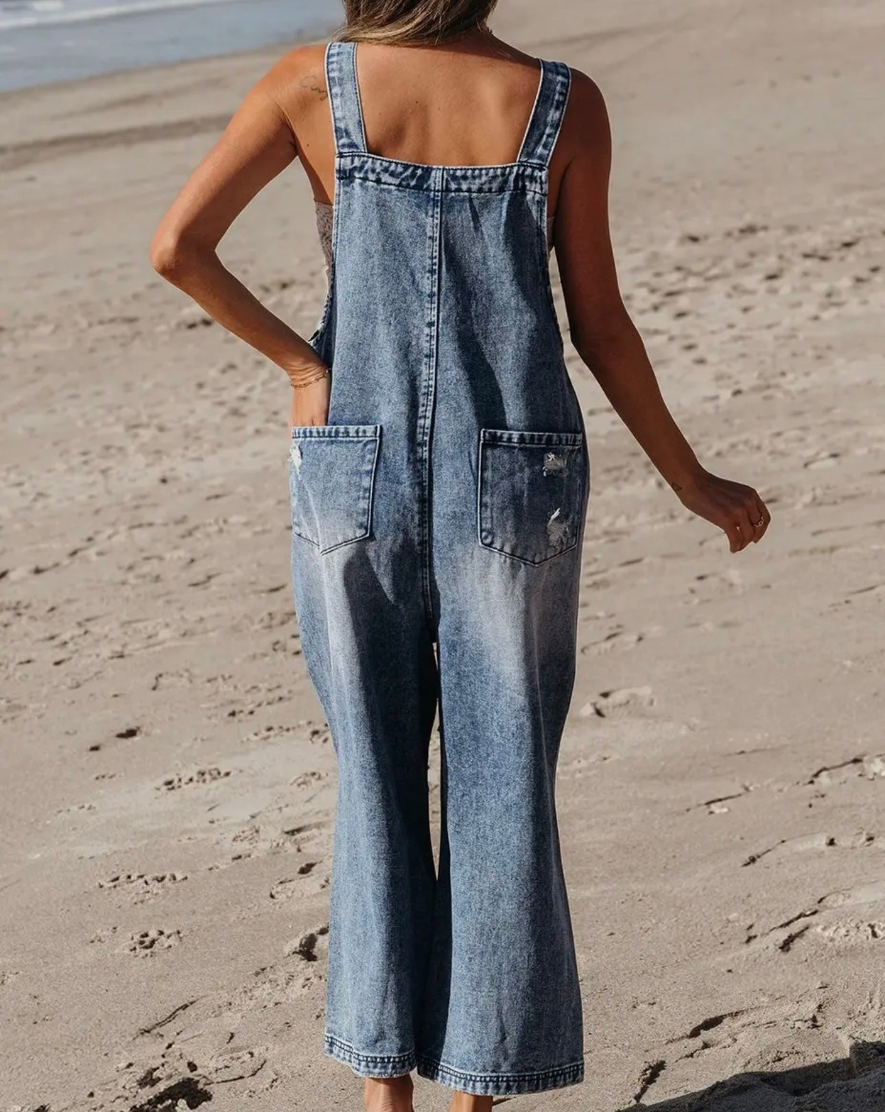 Here Comes The Sun - “slouchy” denim romper