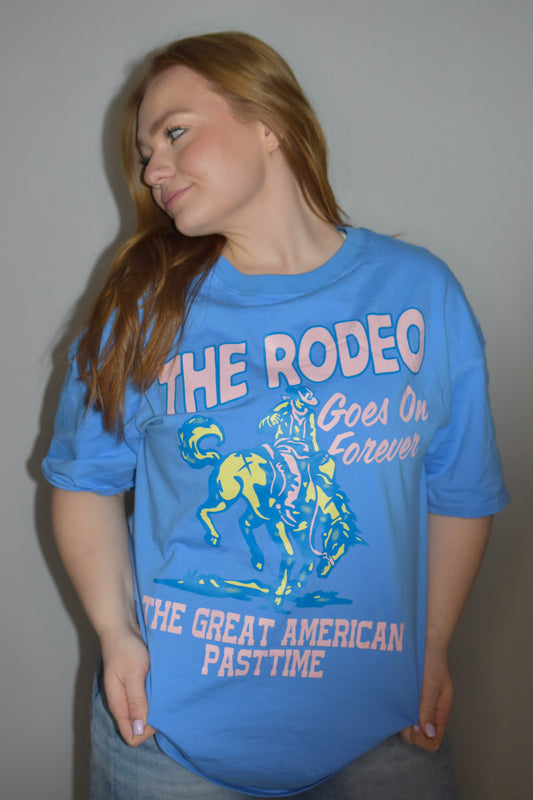 Take Me To The Rodeo - Blue Graphic Tee